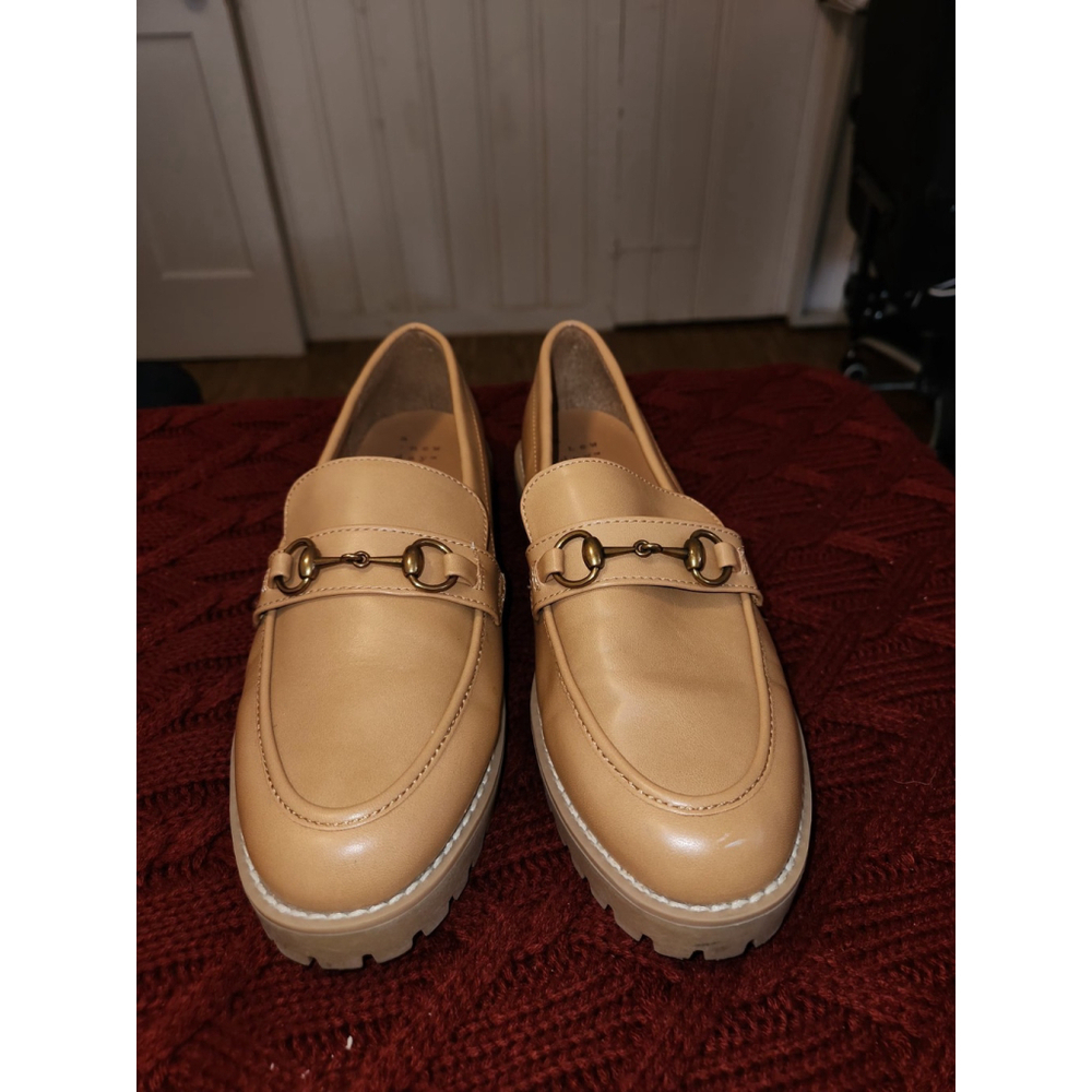 A New Day Danica Platform Loafers Tan Women's Size 7.5